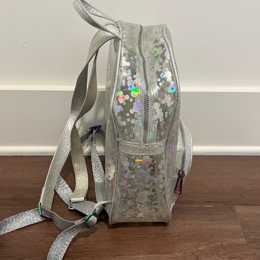 Disney Mickey Mouse Clear Loungefly Backpack Disney Parks Magic Mirror - Picture 5 of 5